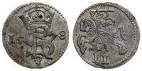 dwudenar 1578, Mitawa, ładna moneta z połyskiem 