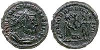 follis 295-296, Heraclea, Aw: Popiersie cesarza 
