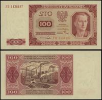 100 złotych 1.07.1948, seria FH 1436197, wyśmien