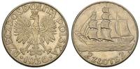 2 złote 1936, Warszawa, II RP- żaglowiec, Parchi