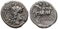 denar 147 pne, Rzym, Aw: Głowa Romy w hełmie w p