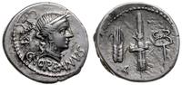 denar 83 pne, Rzym, Aw: głowa Wenus w prawo, u d