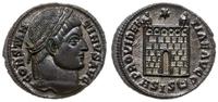 follis 328-329, Siscia, Aw: głowa Konstantyna w 