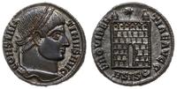 follis 328-329, Siscia, Aw: głowa Konstantyna w 