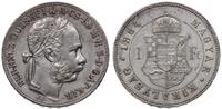 1 forint 1884 KB, Kremnica, minimalne ryski w tl