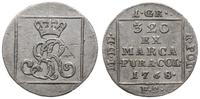 grosz srebrny 1768 FS, Warszawa, przyzwoicie zac