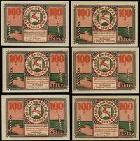 6 x 100 fenigów 20.03.1921 i 24.05.1921, każdy z