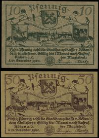 10 i 50 fenigów 24.12.1920, razem 2 sztuki, 50 f
