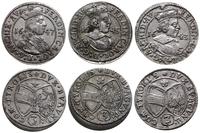 Austria, zestaw: 3 x 3 krajcary, 1643, 1645, 1647