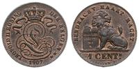 Belgia, 1 centimes, 1907