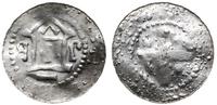 denar 1031-1051, Aw: Kapliczka z czterema kulkam