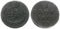 1 grosz 1812 IB, Warszawa, cyfry daty szeroko ro