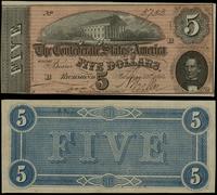 5 dolarów 17.02.1864, seria B, numeracja 5753, z