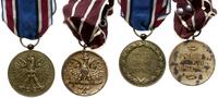 Polska, Medal za Wojnę 1918-1921 i Medal Polska Swemu Obrońcy -dwie odmiany jasny i ciemny brąz