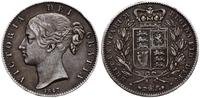 korona 1847, Londyn, młoda głowa królowej, srebr