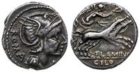 denar 109-108 pne, Rzym, Aw: Głowa Romy w hełmie