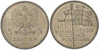 5 złotych 1930, Warszawa, II RP-Sztandar, Parchi