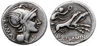 denar 109/108 pne, Rzym, Aw: Głowa Romy w prawo,