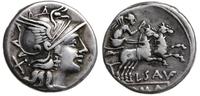 denar 152 pne, Rzym, Aw: Głowa Romy w prawo, za 