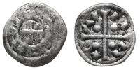 denar 1095-1116, Aw: krzyż, w lątach którego po 
