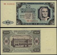20 złotych 1.07.1948, seria HR, numeracja 512351