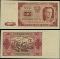 100 złotych 1.07.1948, seria FK, numeracja 04881