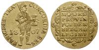 dukat 1807, Utrecht, złoto 3.47 g, Fr. 325, Delm