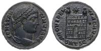 follis 326-328, Tessaloniki, Aw: Głowa cesarza w