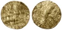 dukat 1596, złoto 3.41 g, moneta gieta, zacięcie