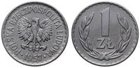 1 złoty 1957, Warszawa, poszukiwany rocznik, ład