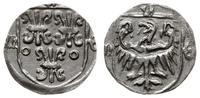 halerz 1430-1440, Nysa, Aw: Tarcza z trzema lili