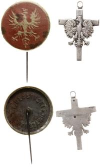 Polska, zestaw 2 odznak i krzyżyka z Orzełkiem