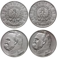 zestaw: 2 x 10 złotych 1936 i 1937, Warszawa, Jó