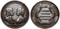 medal zaślubinowy córki Augusta III 1747, medal 