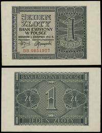 1 złoty 1.08.1941, seria BB, numeracja 4054927, 