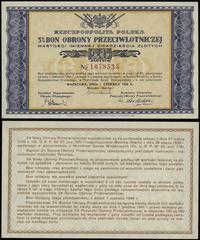 bon na 20 złotych 1.06.1939, numeracja 1078533, 