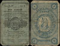 Polska, bon na 1 złoty = 15 kopiejek, 1863