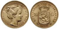 10 guldenów 1898, Utrecht, złoto 6.72 g, piękny 