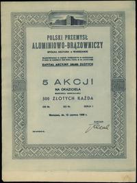 Polska, 5 akcji po 500 złotych, 15.06.1939