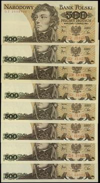 Polska, zestaw: 18 x 500 złotych, 1.06.1982