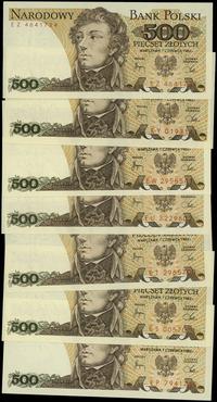 Polska, zestaw: 18 x 500 złotych, 1.06.1982
