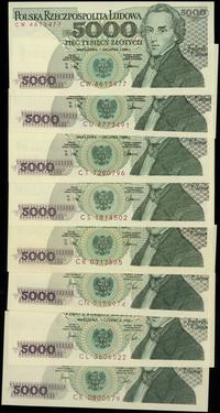 Polska, zestaw: 16 x 5.000 złotych, 1.12.1988