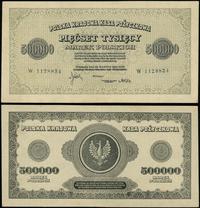 500.000 marek polskich 30.08.1923, seria W, nume