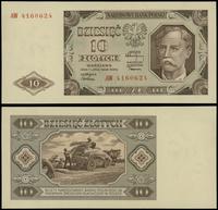 10 złotych 1.07.1948, seria AW, numeracja 416062