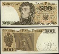 500 złotych 16.12.1974, seria D, numeracja 79478