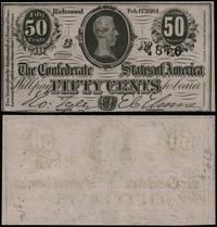 50 centów 17.02.1864, seria G, numeracja 4876, p