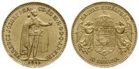 10 koron 1911 KB, Kremnica, złoto 3.38 g, ładnie