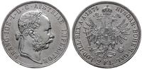 2 floreny 1874, Wiedeń, moneta umyta, Herinek 50