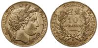 10 franków 1896 A, Paryż, złoto 3.22 g, Gadoury 