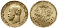 10 rubli 1903 АР, Petersburg, złoto 8.59 g, pięk